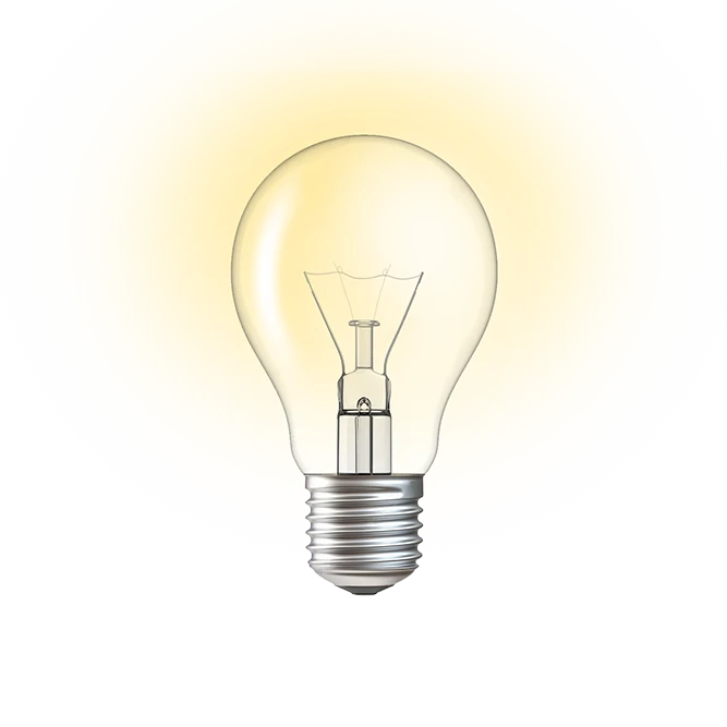 Włączona żarówka